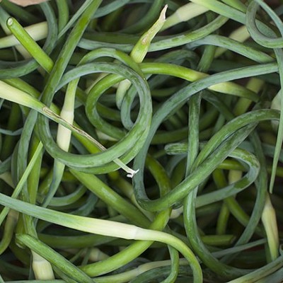 What do you make with garlic scapes?